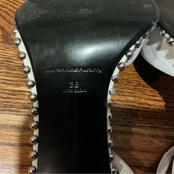 Alexander Wang White Studded Heels - Picture 9 of 11
